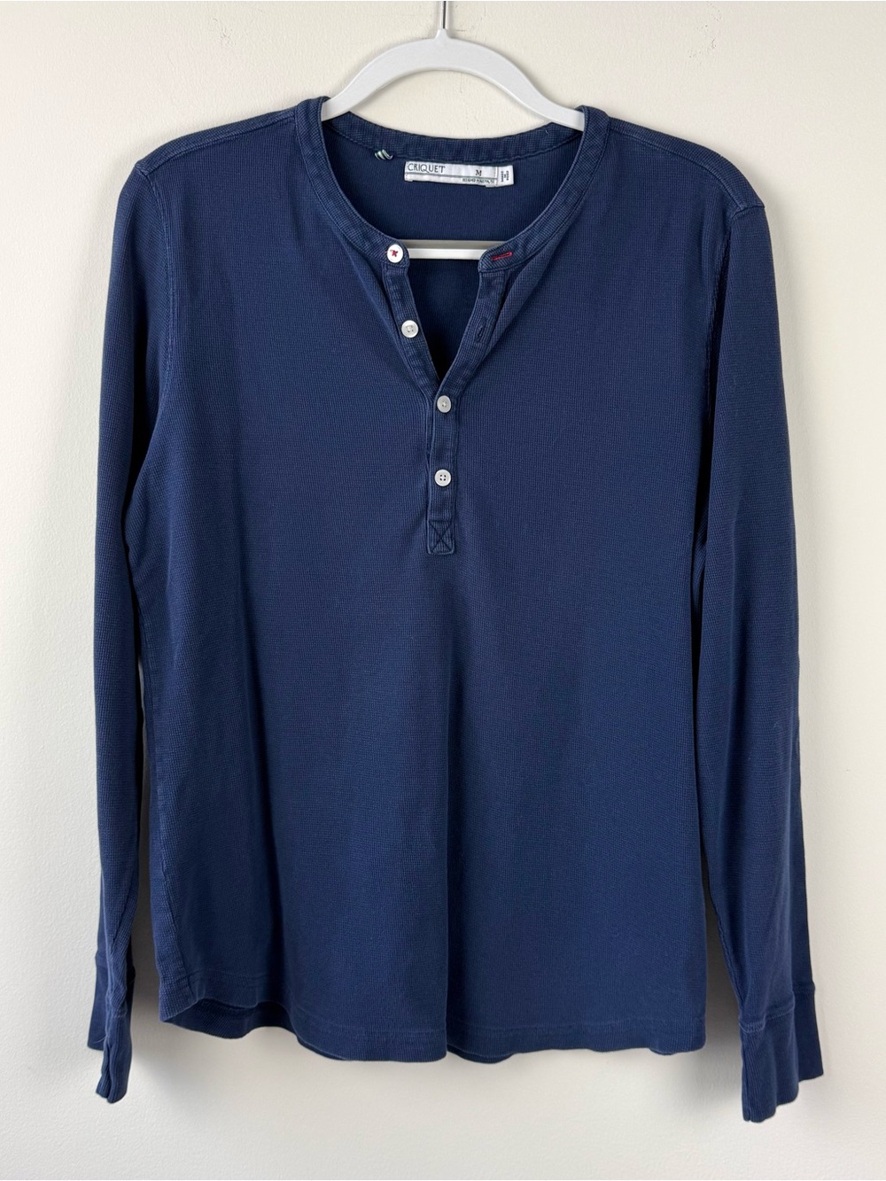 Criquet Men’s Thermal Long Sleeve Shirt Navy Blue